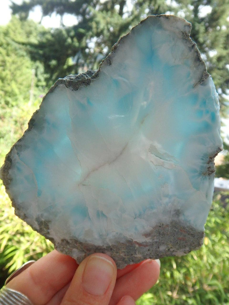Gorgeous Large Caribbean Blue Larimar Free Form Specimen - Earth Family Crystals