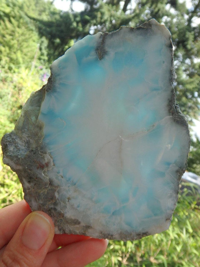 Gorgeous Large Caribbean Blue Larimar Free Form Specimen - Earth Family Crystals