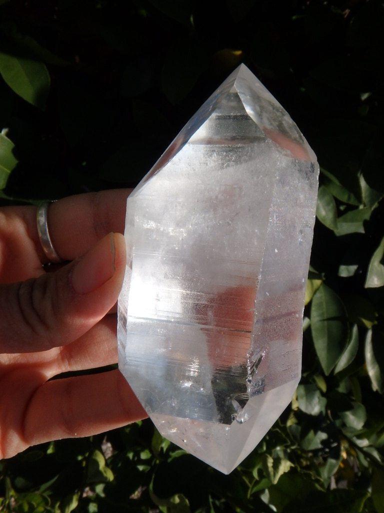 Brilliant Double Terminated Lemurian Seed Quartz Point From Minas Gerais, Brazil - Earth Family Crystals