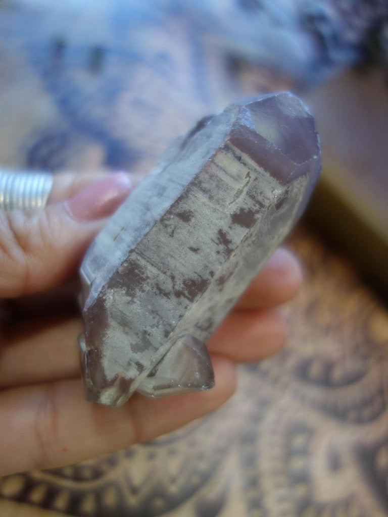 Healing DT Baby & Phantom Lithium Quartz Point From Brazil - Earth Family Crystals