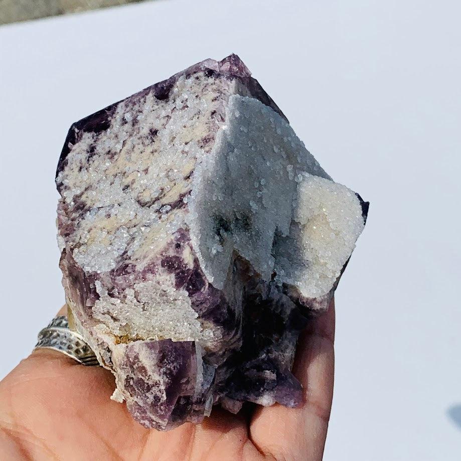Famous Locality~Rogerley Mine Large Fluorite Cluster With Quartz Druzy Dusting From Frosterley, England #2 - Earth Family Crystals