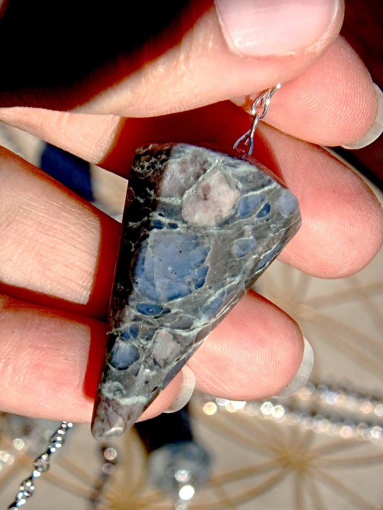 Llanite Gemstone Pendulum - Earth Family Crystals