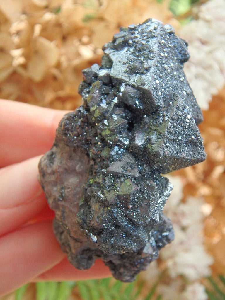 Pseudomorph Formation! Intricate Magnetite Specimen (Formed After Hematite) On Matrix - Earth Family Crystals