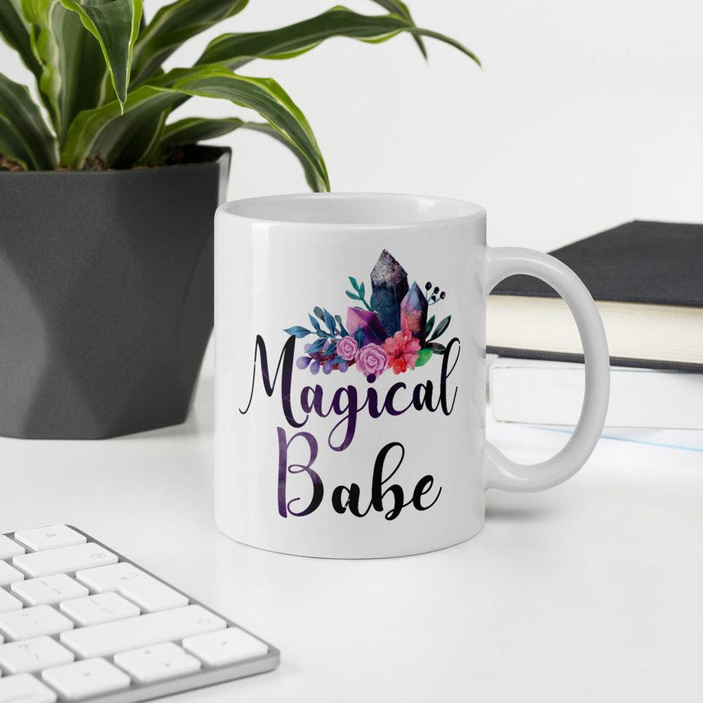 Magical Babe White Mug - Earth Family Crystals