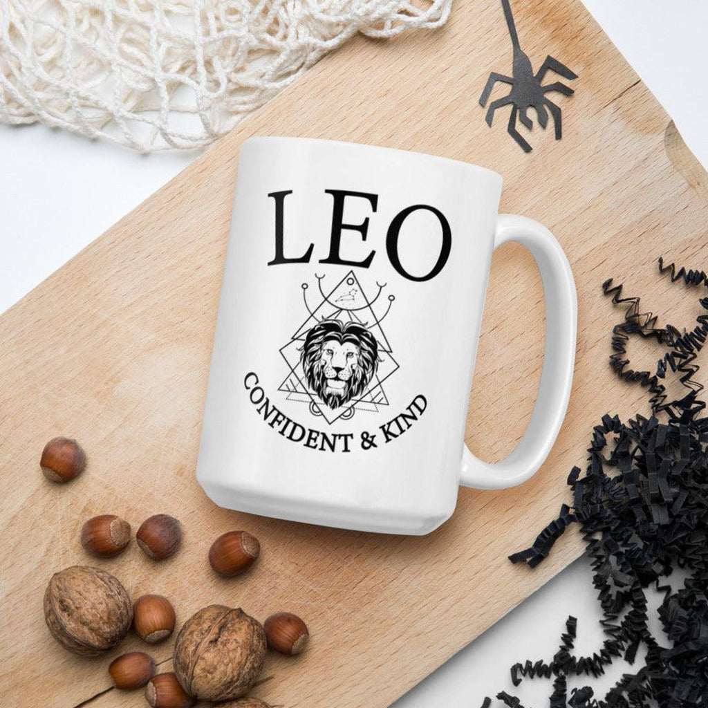Leo Zodiac White Mug - Earth Family Crystals