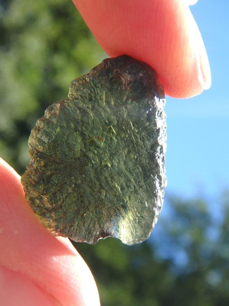 High Vibration Green Moldavite Specimen - Earth Family Crystals