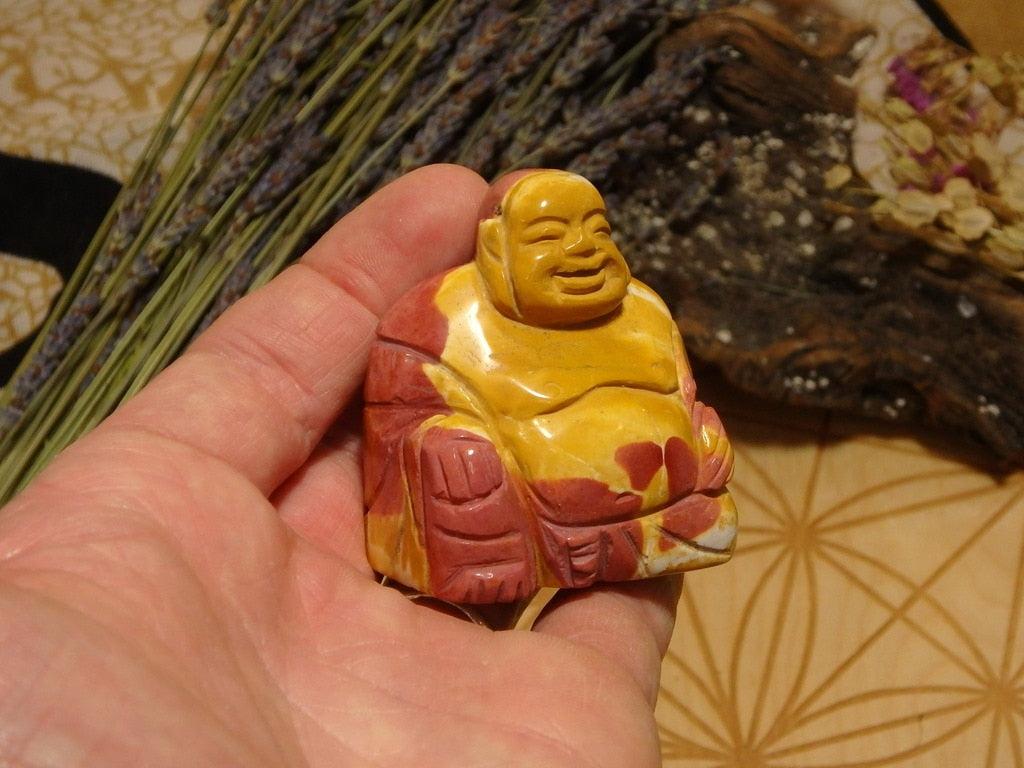 Mookaite Jasper Buddha Carving - Earth Family Crystals