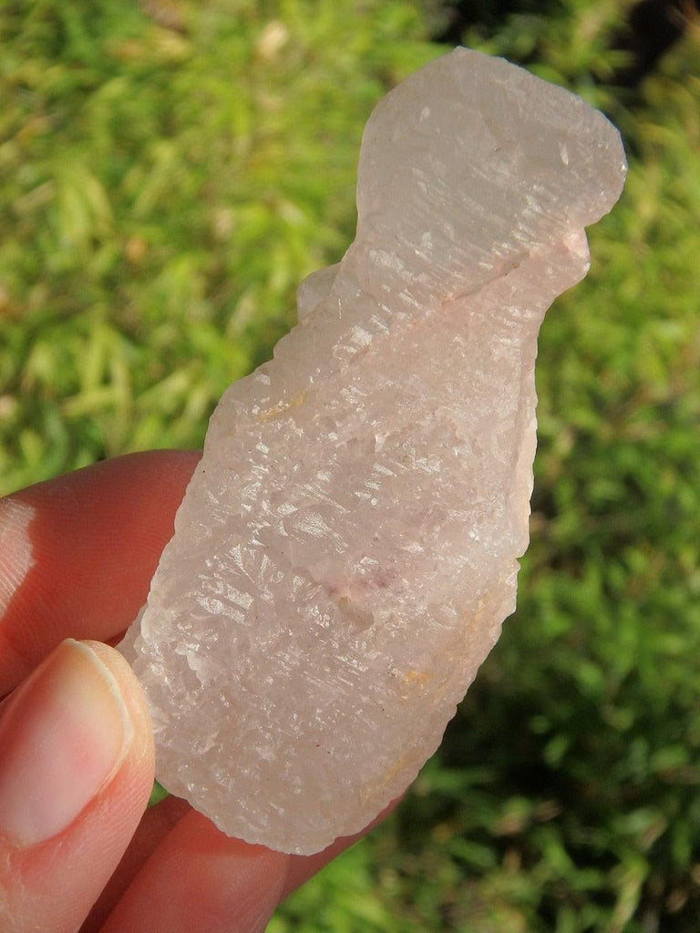White & Pink Combo Healing Nirvana Ice Quartz Natural Point - Earth Family Crystals