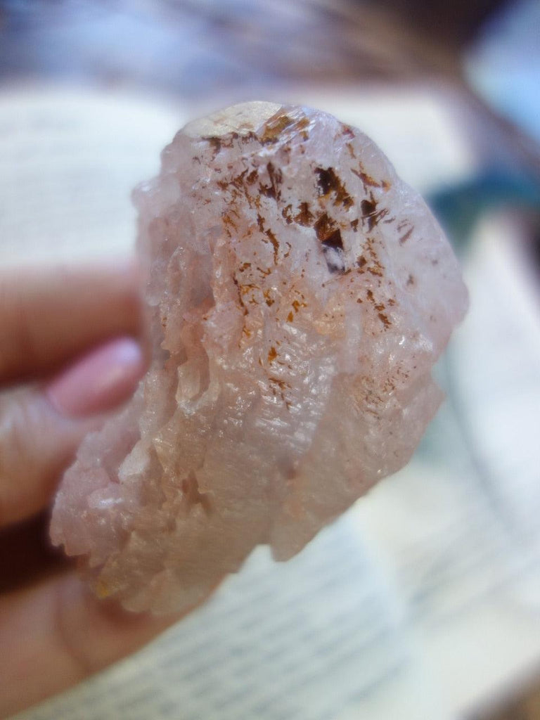 Record Keepers Galore! Healing Pink Nirvana Ice Quartz Specimen From The Himalayas - Earth Family Crystals