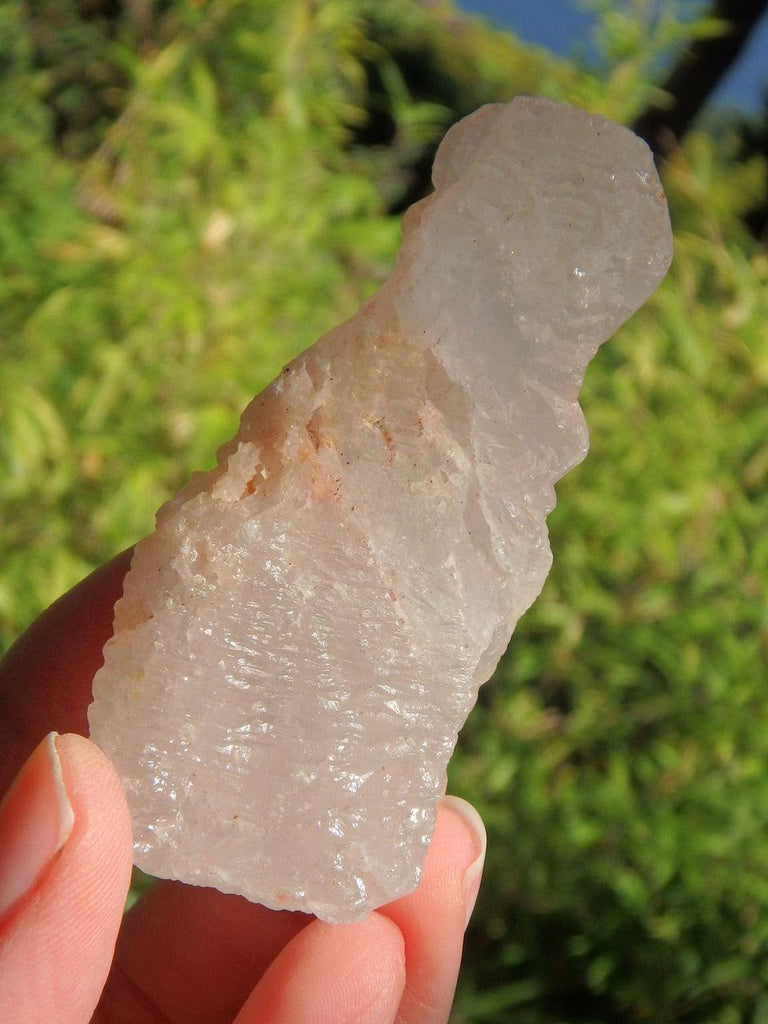 White & Pink Combo Healing Nirvana Ice Quartz Natural Point - Earth Family Crystals