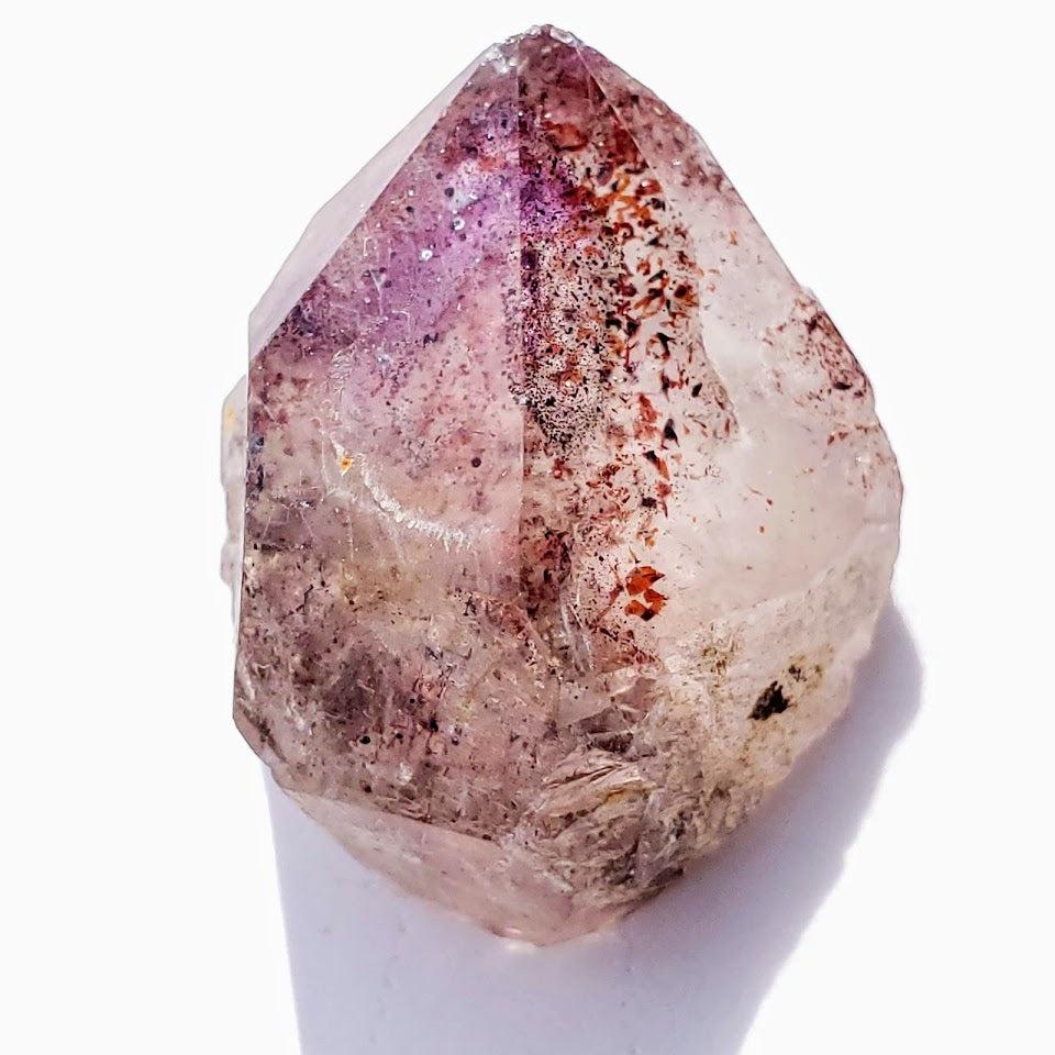 Rare & Unusual Gorgeous Red Lepidocrocite Included Super 7 Gemmy Specimen - Earth Family Crystals