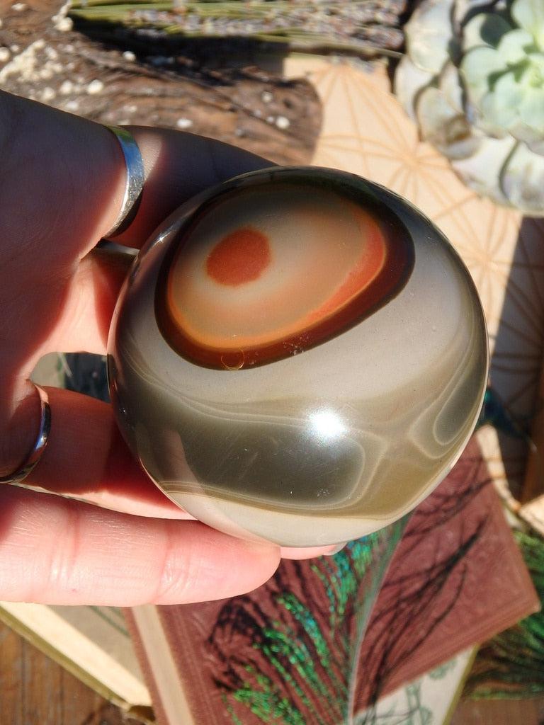 Polychrome Jasper Sphere Carving 2 - Earth Family Crystals