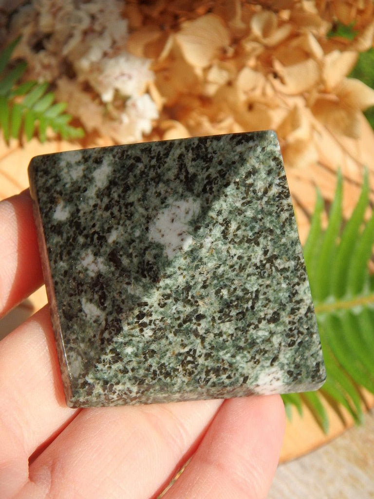 Wonderful Deep Green Preseli Bluestone Pyramid Carving - Earth Family Crystals