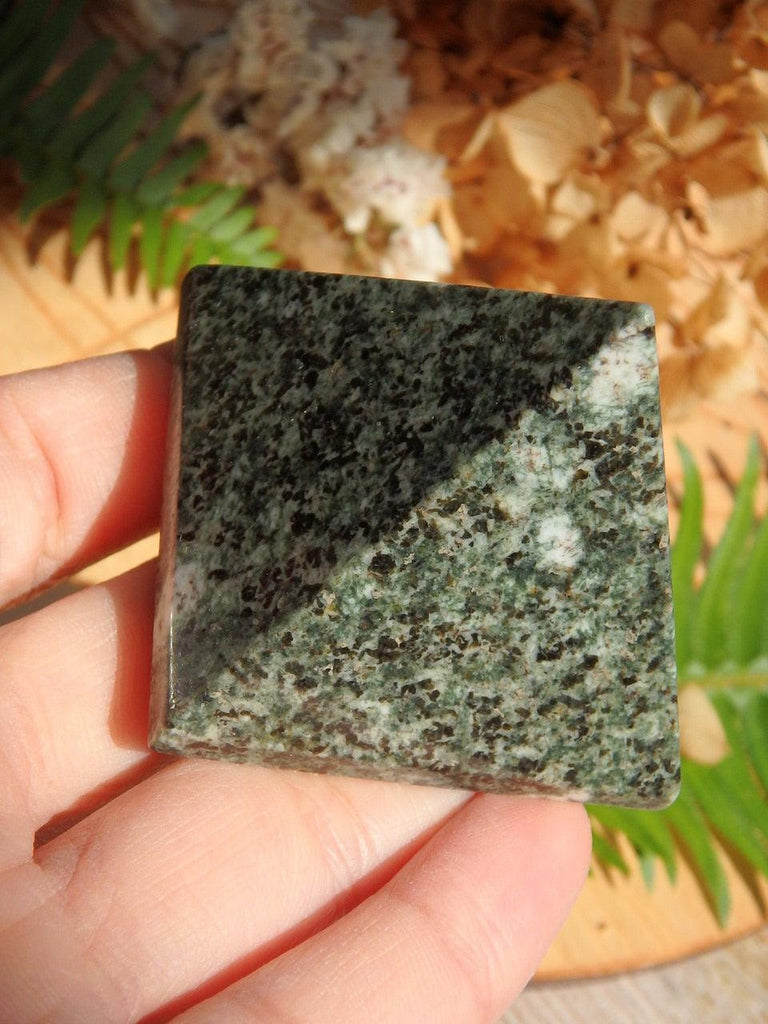 Wonderful Deep Green Preseli Bluestone Pyramid Carving - Earth Family Crystals