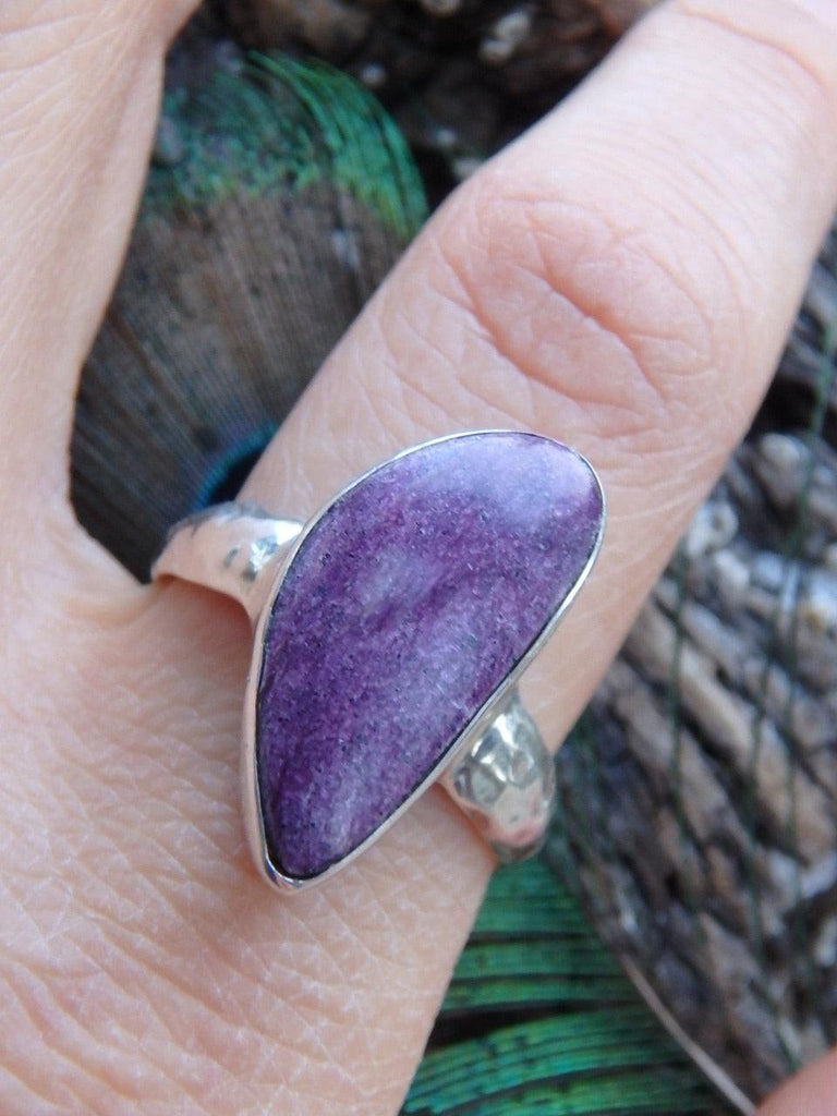 Gorgeous Stichtite Gemstone Ring In Sterling Silver (Size 10.5) - Earth Family Crystals