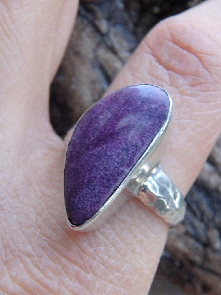 Gorgeous Stichtite Gemstone Ring In Sterling Silver (Size 10.5) - Earth Family Crystals