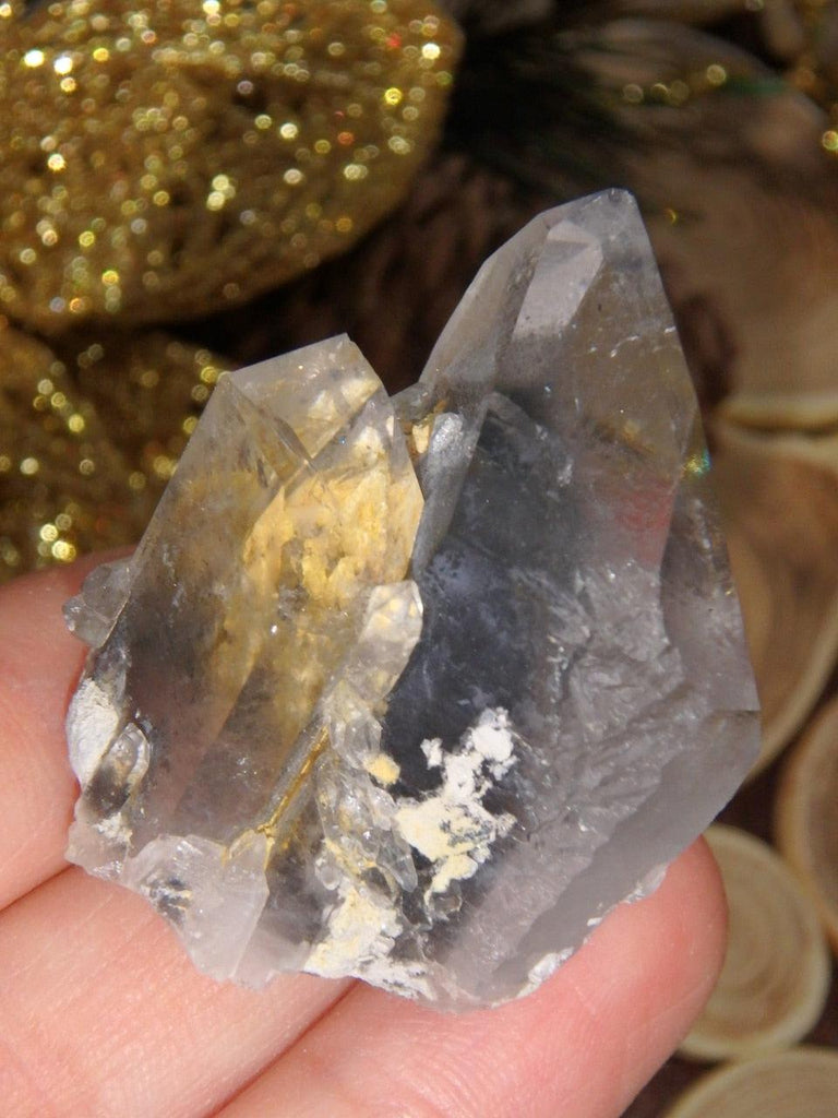 Gorgeous Arkansas Blue Phantom Quartz With Self Healing Specimen 1 - Earth Family Crystals