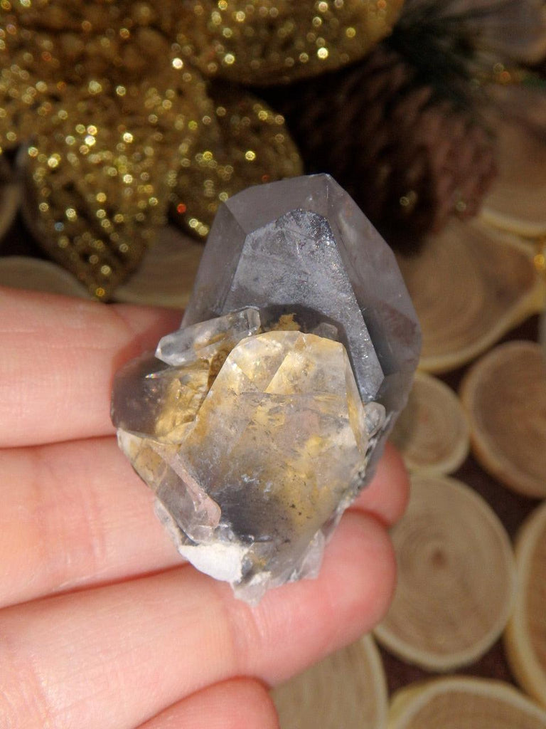 Gorgeous Arkansas Blue Phantom Quartz With Self Healing Specimen 1 - Earth Family Crystals