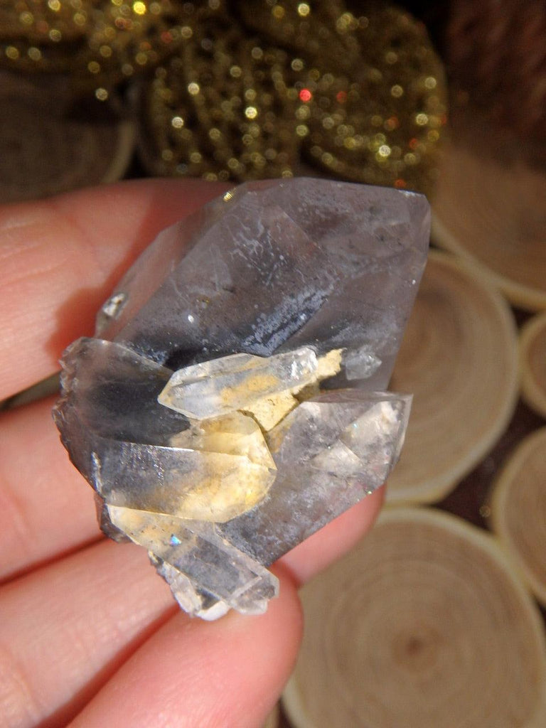 Gorgeous Arkansas Blue Phantom Quartz With Self Healing Specimen 1 - Earth Family Crystals