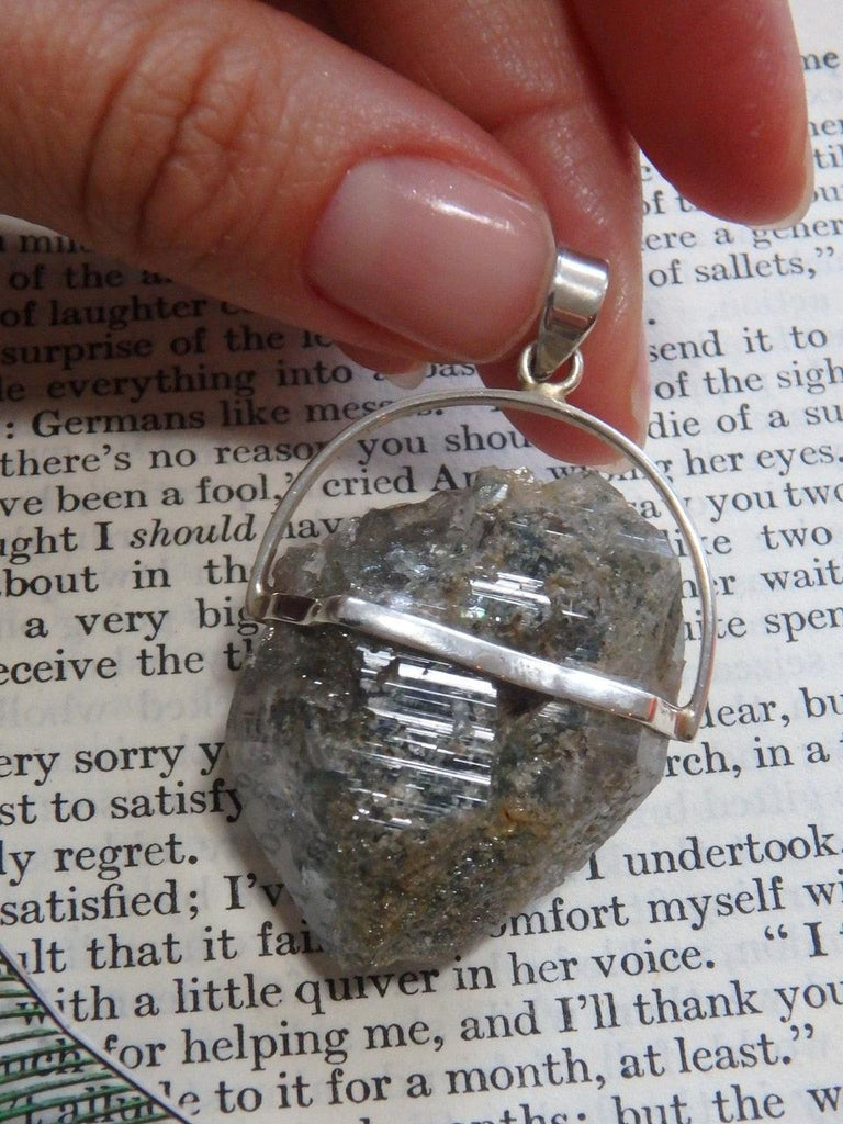Reserved For Danielle G. Chunky & Natural Shamanic Dream Quartz With Rutile Pendant In Sterling Silver (Includes Silver Chain) - Earth Family Crystals