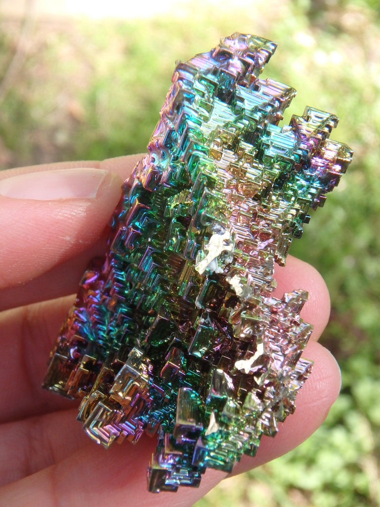 Large 3D Depth Rainbow Bismuth From Germany - Earth Family Crystals