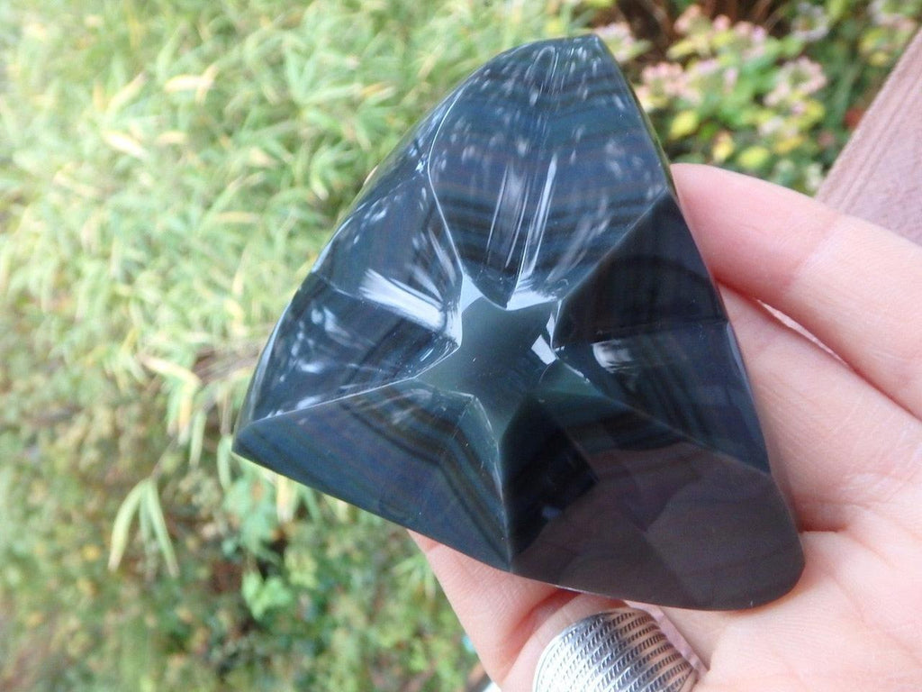 Star Bright~Stunning Rainbow Obsidian Star Display Specimen - Earth Family Crystals