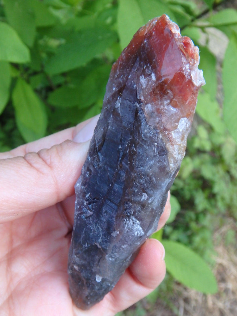 Fabulous Deep Red Amethyst Point From Brazil 1 - Earth Family Crystals