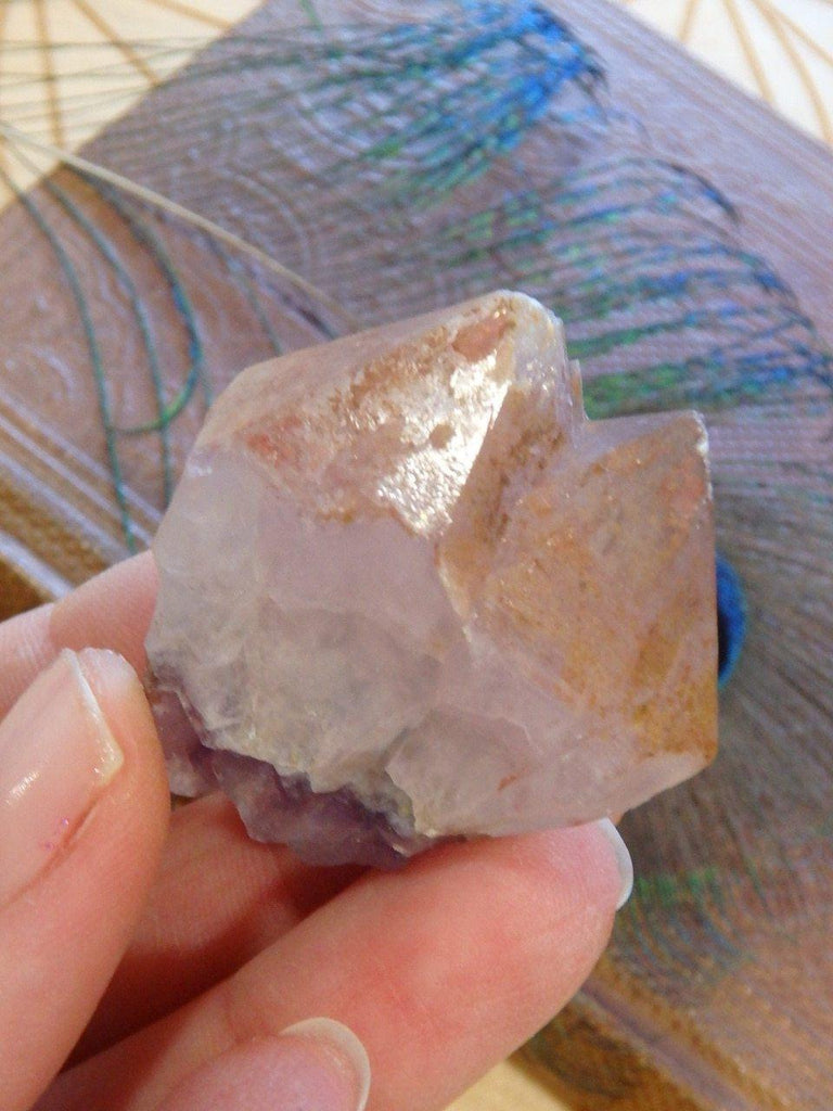 Cute Twin Red Amethyst Specimen - Earth Family Crystals