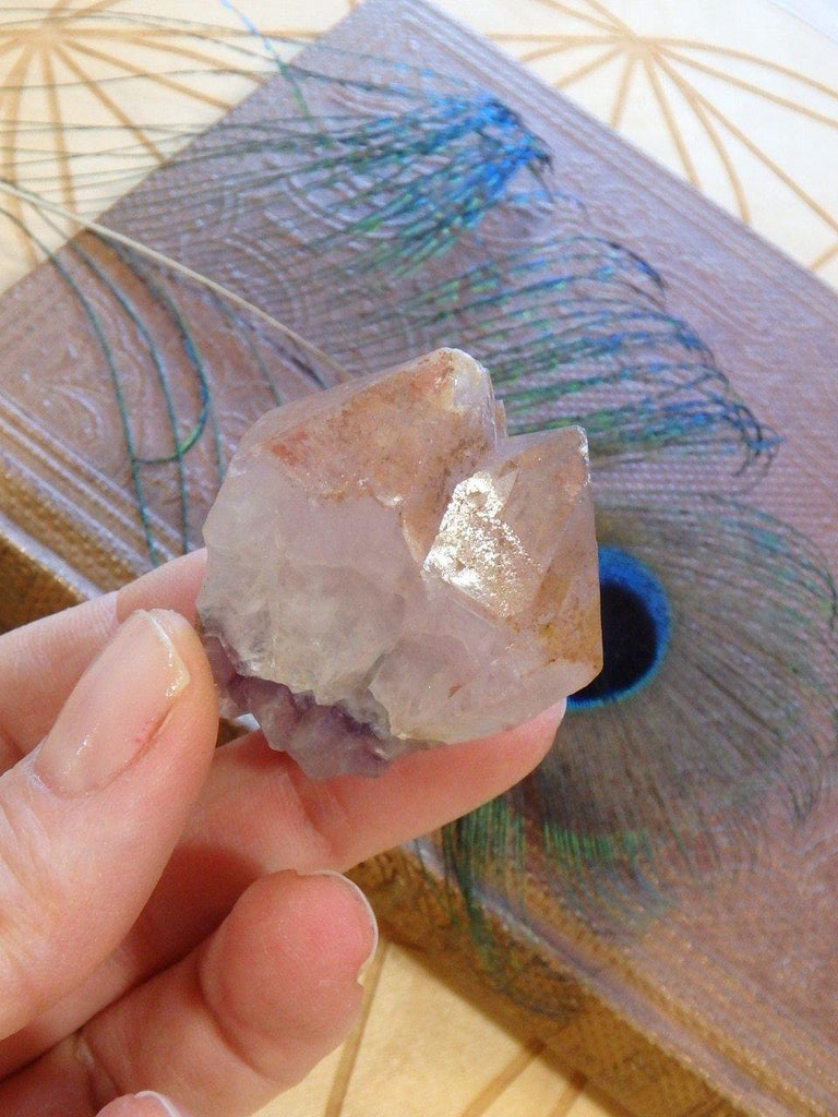 Cute Twin Red Amethyst Specimen - Earth Family Crystals