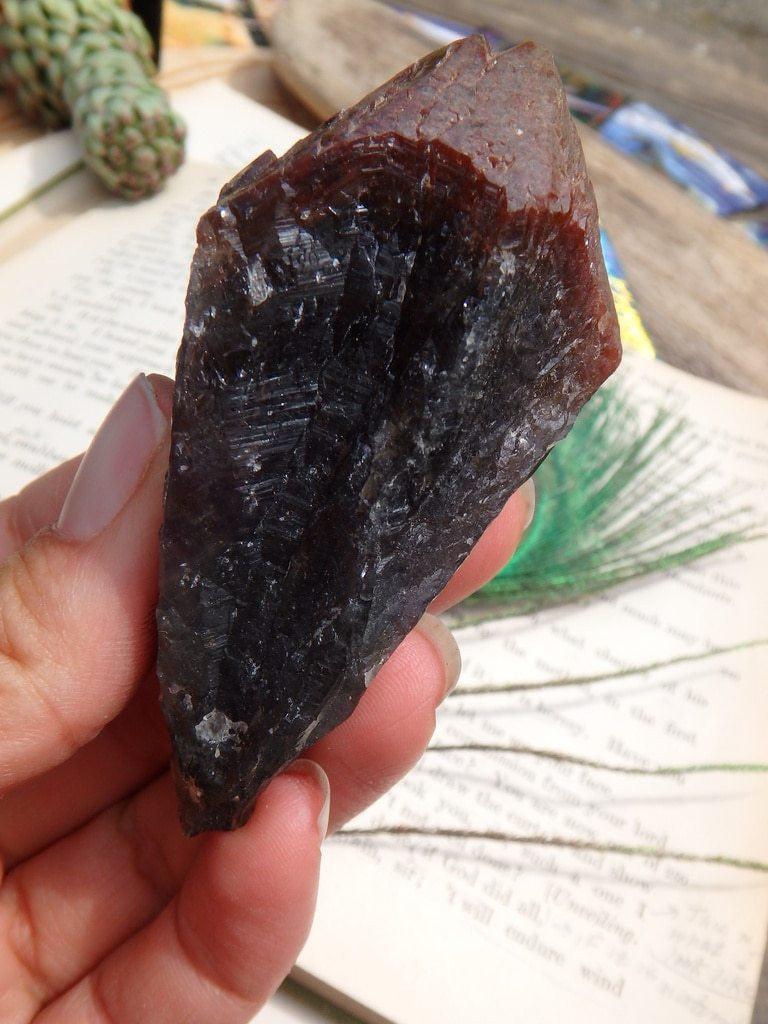 Amazing Energy Red Amethyst Point - Earth Family Crystals