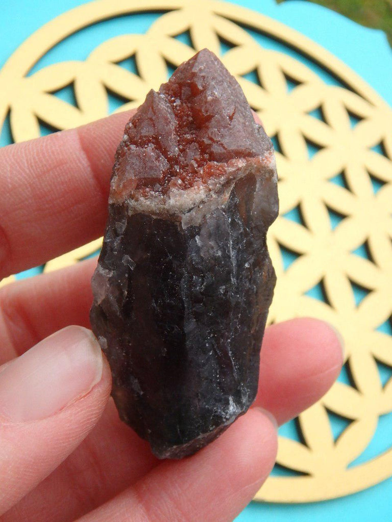 Natural Red Amethyst Point From Brazil - Earth Family Crystals