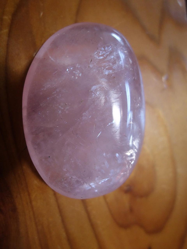 Loving Vibes! Sweet Pink Rose Quartz Palm Stone - Earth Family Crystals