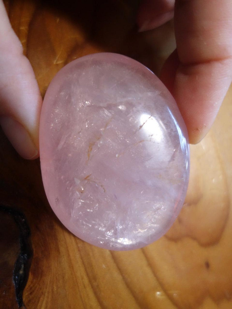 Loving Vibes! Sweet Pink Rose Quartz Palm Stone - Earth Family Crystals