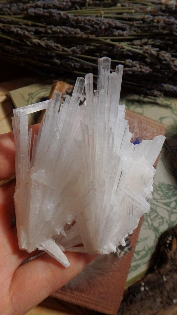 Reserved For Nanette  Absolutely Stunning~ One of a Kind Clear Scolecite Specimen From India - Earth Family Crystals
