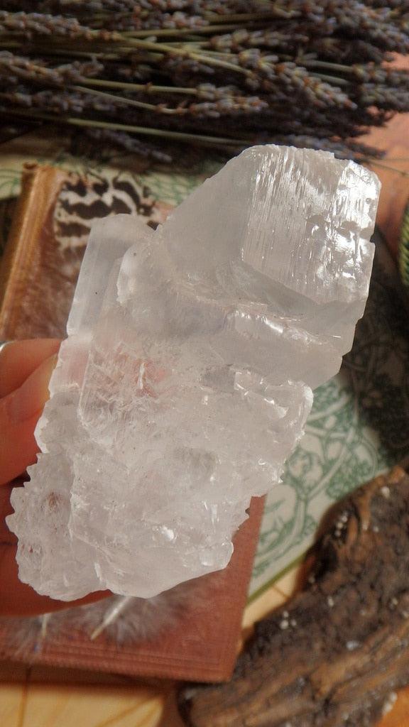 Gorgeous Clear Selenite Crystal From Mexico - Earth Family Crystals