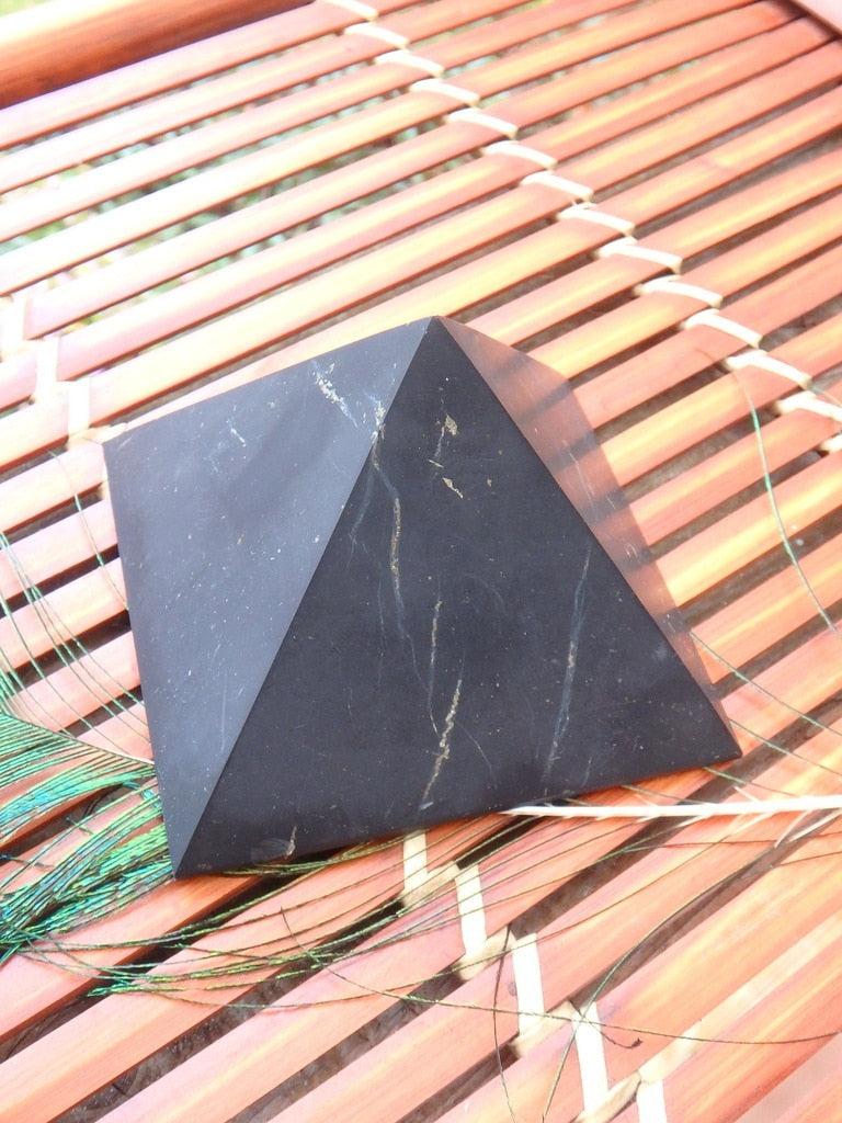 EMF Protection~ Healing Shungite Pyramid Carving (REDUCED) - Earth Family Crystals