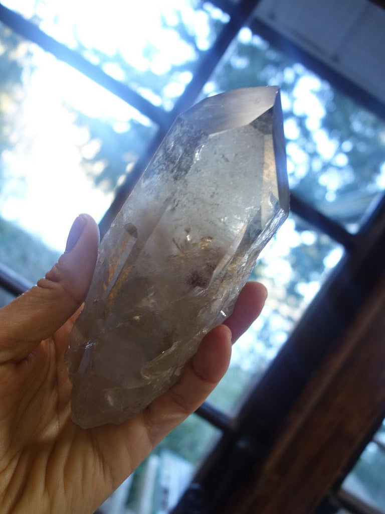 Extreme Grounding! Excellent Large Smoky Quartz Point From Brazil - Earth Family Crystals