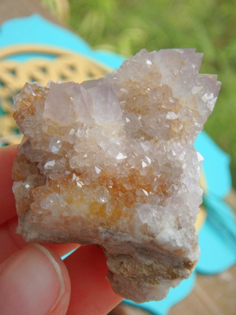 White Light Spirit Quartz With Hints of Golden & purple - Earth Family Crystals