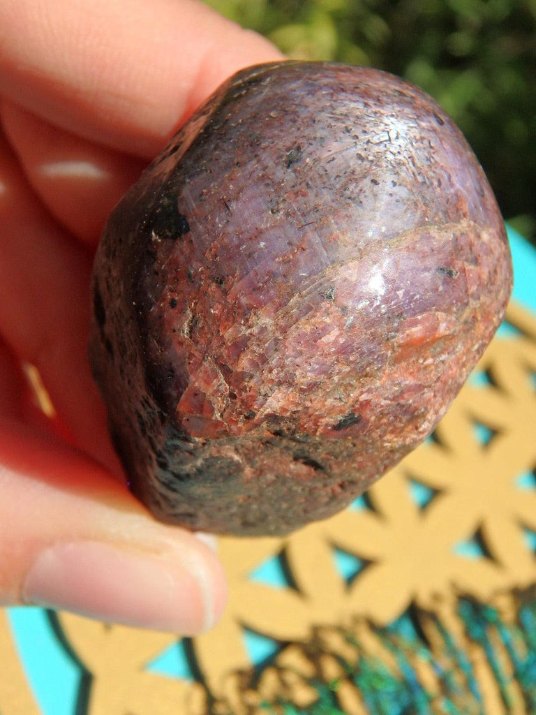 Lilac Purple Star Ruby Point From India - Earth Family Crystals