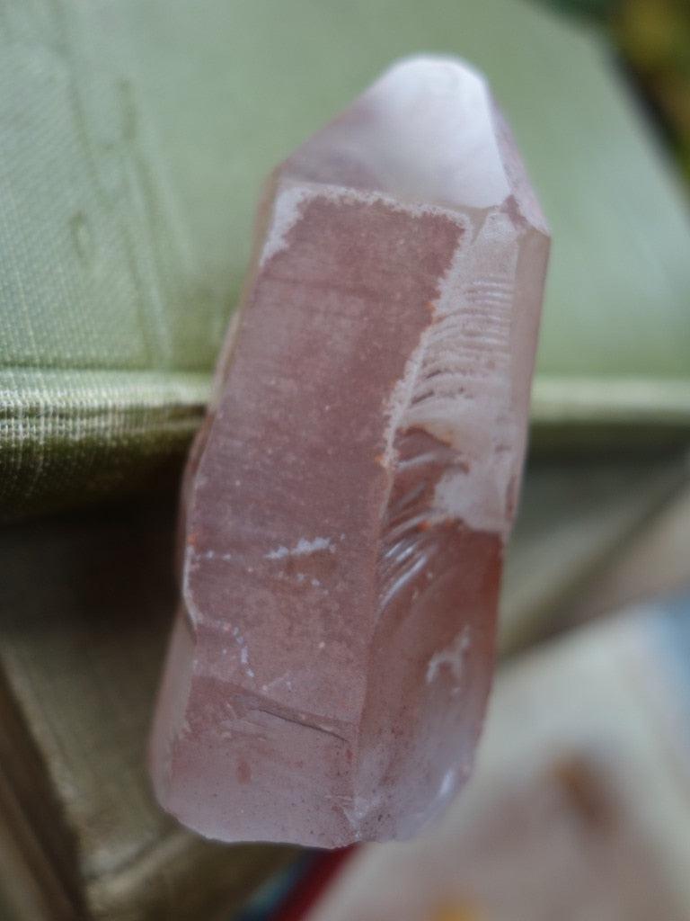 Gorgeous Natural Strawberry Lemurian (Scarlet Temple) Point From Brazil - Earth Family Crystals