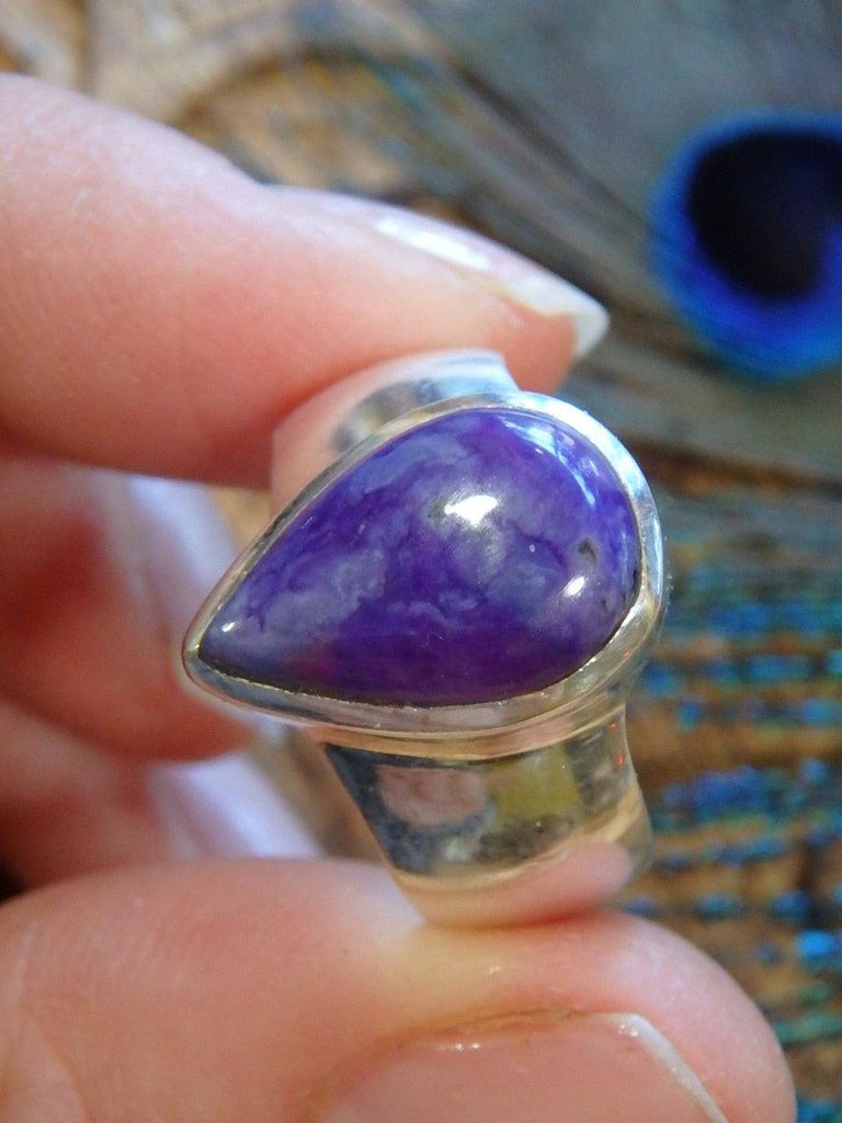 Stunning Jelly Purple Sugilite Ring In Sterling Silver (Size 6.5) - Earth Family Crystals