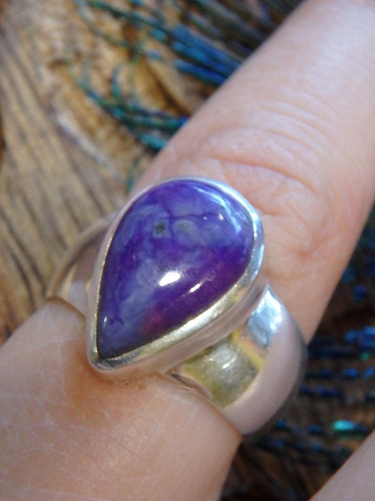 Stunning Jelly Purple Sugilite Ring In Sterling Silver (Size 6.5) - Earth Family Crystals