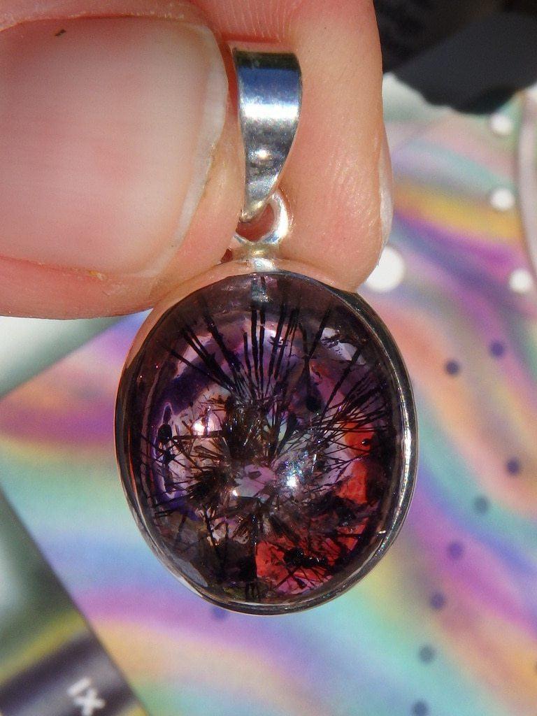 Absolutely Gorgeous Super-7 Pendant In Sterling Silver (Includes Silver Chain) - Earth Family Crystals