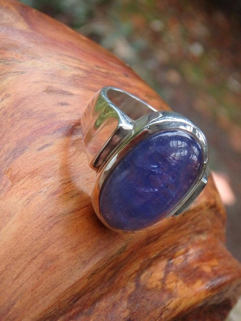Genuine Purple Tanzanite Ring In Sterling Silver (Size 7.5) - Earth Family Crystals