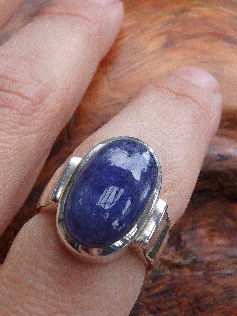 Genuine Purple Tanzanite Ring In Sterling Silver (Size 7.5) - Earth Family Crystals
