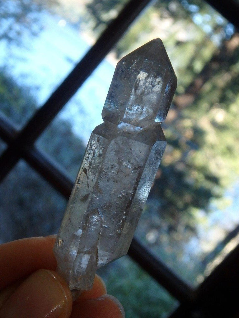 Double  Sceptre Tibetan Quartz Point With Inner Child - Earth Family Crystals