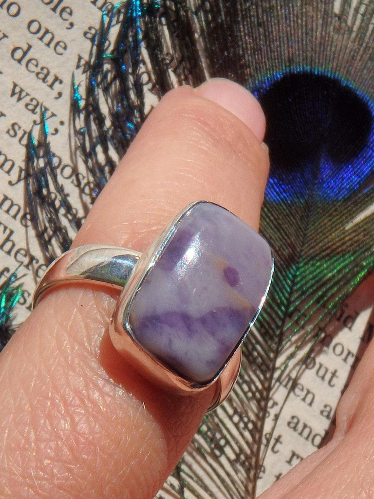 Tiffany Stone Purple Haze Ring in Sterling Silver (Size 6) - Earth Family Crystals