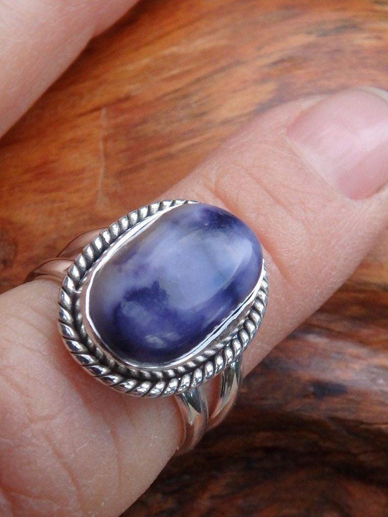 Beautiful Purple Tiffany Stone Ring In Sterling Silver (Size 6) - Earth Family Crystals