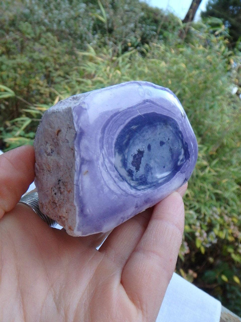 Rare~Fantastic Contrast Purple Tiffany Stone Display Specimen Partially Polished - Earth Family Crystals