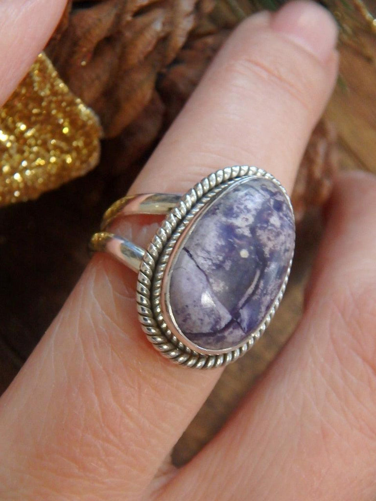 Pretty Pastel Purples Tiffany Stone Gemstone Ring in Sterling Silver (Size 7) - Earth Family Crystals